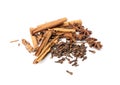 Broken Ceylon Cinnamon Isolated, Cinnamomum Verum Bark, Zeylanicum, Real Cinnamon Sticks