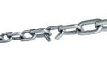 Broken chain link chain Royalty Free Stock Photo
