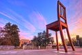 Broken Chair Monument and UN Office, Geneva HDR Royalty Free Stock Photo
