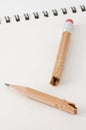 Broken and Chewed Pencil Royalty Free Stock Photo