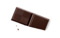Broken Chocolate Bar Isolated Royalty Free Stock Photo