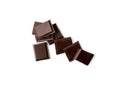 Broken Chocolate Bar Isolated Royalty Free Stock Photo