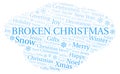 Broken Christmas word cloud