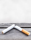 Broken Cigarette closeup Royalty Free Stock Photo