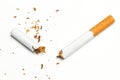 A broken cigarrette Royalty Free Stock Photo