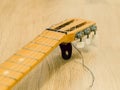 Broken classical guitar Royalty Free Stock Photo