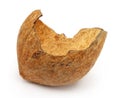 Broken coconut shell