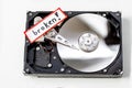 Broken computer hard disk Royalty Free Stock Photo