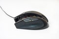 Broken computer mouse on the white background Royalty Free Stock Photo