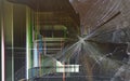 Broken computer screen Royalty Free Stock Photo