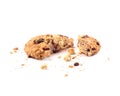 Broken cookie for two halfs Royalty Free Stock Photo