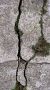 BROKEN CRACK ROUGH PLASTERED WALL TEXTURE SURFACE BACKGROUND