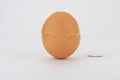 Broken and cracked egg Royalty Free Stock Photo