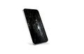 Broken Screen New Mobile Phones on white background - Smashed Screen Royalty Free Stock Photo