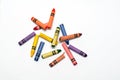 Broken crayons Royalty Free Stock Photo