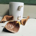 Broken cup Royalty Free Stock Photo