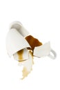 Broken cup of coffee Royalty Free Stock Photo
