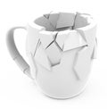 The broken cup Royalty Free Stock Photo