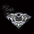 Broken diamond Royalty Free Stock Photo