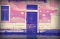 Broken Door in Venice Italy with vintage effect Royalty Free Stock Photo