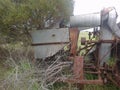 Broken down farm machinery