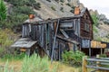 A broken down mill at the Bayhorse Mine ghost town in Idaho, USA Royalty Free Stock Photo