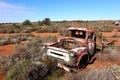 Broken down truck in West Australian outback Royalty Free Stock Photo