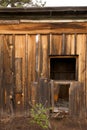 Broken Down Wooden Shack with Weatherd Lumber