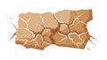 Broken Dry Ground: Abstract Cracked Earth Texture, vector design Generative AI Royalty Free Stock Photo