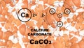 Broken egg shell as calcium carbonate, crushed eggshell, CaCO3 supplement Royalty Free Stock Photo
