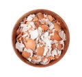 Broken Egg Shell in Bowl, Crushed Eggshell, Calcium Supplement, Cracked Eggshells