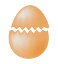 Broken egg vector symbol icon design. Royalty Free Stock Photo