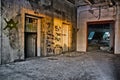 Broken elevator in an abandoned high-rise building Royalty Free Stock Photo