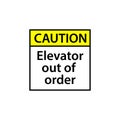 Broken Elevator sign