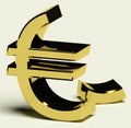 Broken Euro Representing Inflation Royalty Free Stock Photo