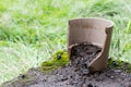 Broken flower pot Royalty Free Stock Photo