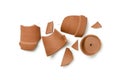 Broken flower pot Royalty Free Stock Photo