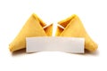 Broken fortune cookie Royalty Free Stock Photo