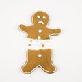 Broken gingerbread man.