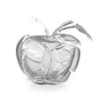 Broken glass apple