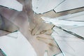 Broken Glass Background Royalty Free Stock Photo