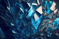 Broken Glass Fragments Texture Background, Generative AI