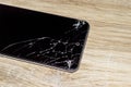 Broken glass smartphone cracked screen