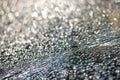 Broken glass texture with selective focus Royalty Free Stock Photo