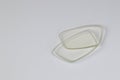 Broken Glasses Lenses isolated on white background Royalty Free Stock Photo