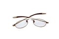 Broken glasses / spectacles isolated on white Royalty Free Stock Photo