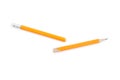 Broken graphite pencil with eraser isolateÃÂ² Royalty Free Stock Photo