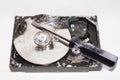 Broken Hard Drive Repair Royalty Free Stock Photo