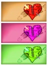 Broken heart background