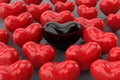 Broken heart background. 3D rendering Royalty Free Stock Photo